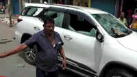 TMC workers vandalise car of BJP leader in West Bengal's North 24 Parganas 