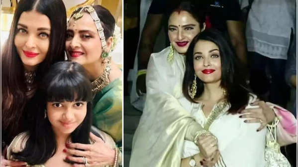 Rekha’s hug from behind