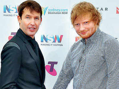 Sheeran godfather to James Blunt’s son