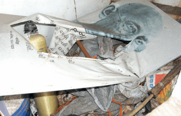 Ahmedabad: Gandhi posters get trashed in city police stations