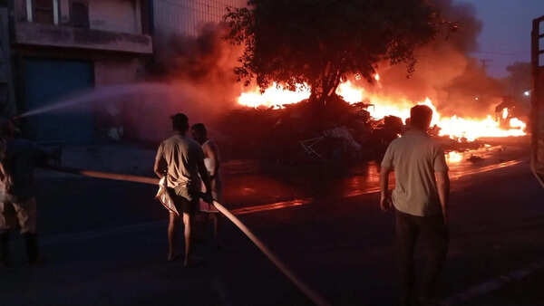 Scrap market gutted in roadside inferno in Ludhiana