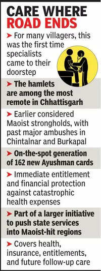 Docs under the trees: Health camp reaches the unreachable in CG