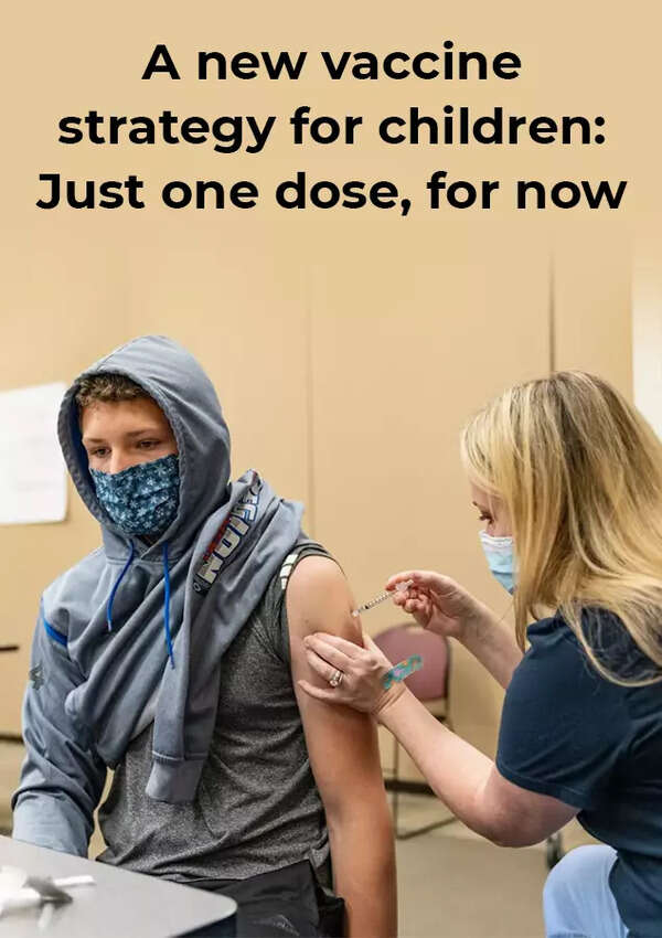 A new vaccine strategy for children: Just one dose, for now