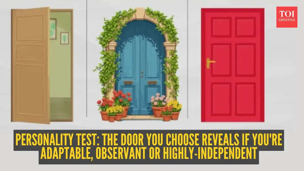 Personality test: Open door, blue door with flowers and a pot, or plain red door? The door you choose reveals if you're adaptable, observant or highly-independent