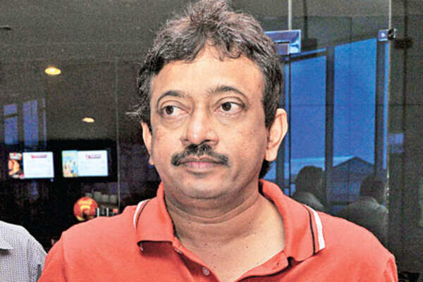 Ram Gopal Varma at his jovial best at a filmi event in Hyderabad