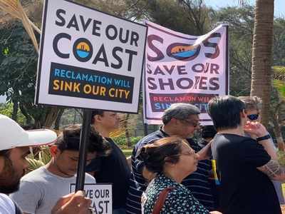 Mumbai citizens protest against coastal road project