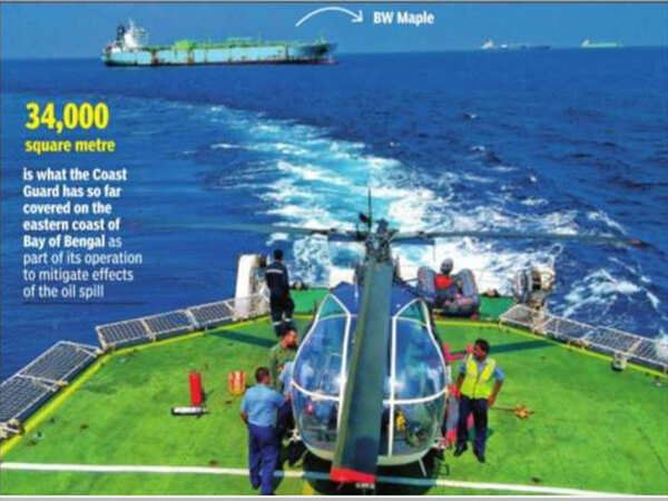 'Coast guard not alerted early on amount of spill'