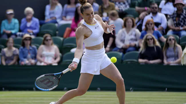Fifth seed Maria Sakkari shocked by Tatjana Maria at Wimbledon