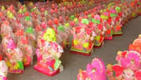 Artist creates eco-friendly, dissolvable Ganesha idols in Punjab 