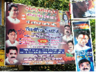 Mumbai: Banners of powerful netas still untouched