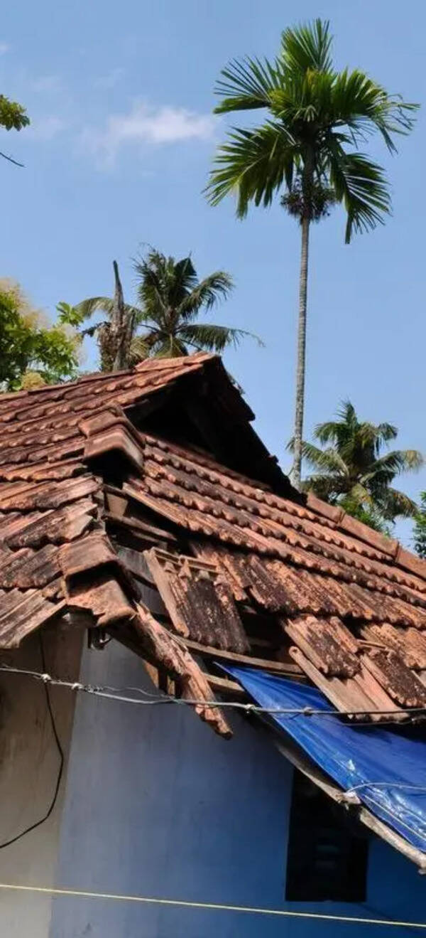 Houses, roads in rural Ernakulam damaged in storm