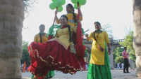 Chandigarh's Rock Garden comes alive in Teej celebrations 