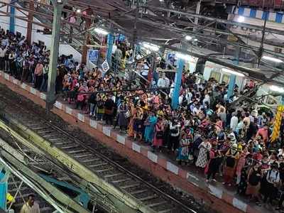 Commuters stranded for hours at Harbour line stations