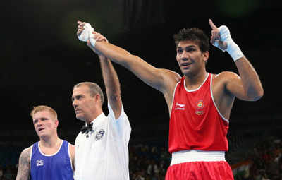 Manoj stuns Olympic bronze-medallist to enter pre-quarters