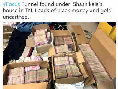 Fake News Buster: Sasikala’s Rs 17,000 cr found hidden underground?