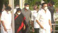 DMK leaders pay tribute to M Karunanidhi on his 2nd death anniversary 