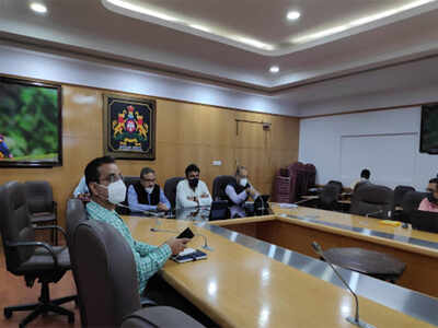 Medical Education Minister K Sudhakar chairs meeting with private hospitals