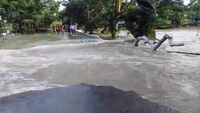 Watch: Roads damaged due to flood in Assam 