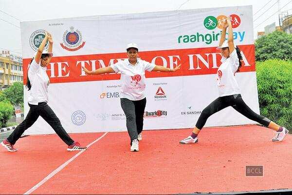 Delhiites enjoy workout session at Dwarka Raahgiri