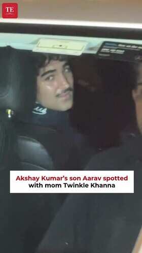 Aarav Steps Out With Twinkle Khanna In Rare Appearance