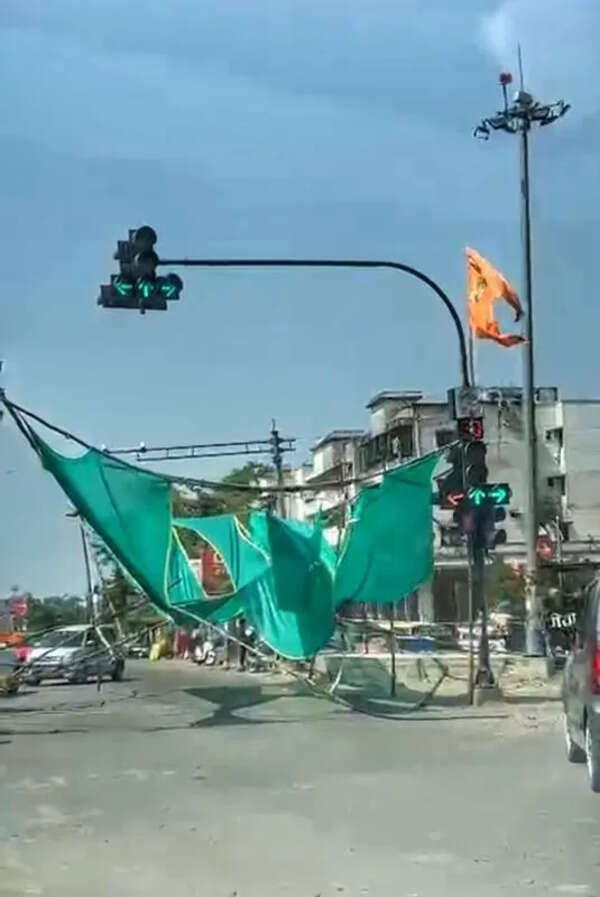 Green Nets Collapse Hours After Installation at Besa Square