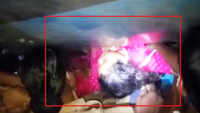 On cam: Woman falls under train, rescued 