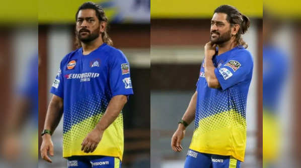 MS Dhoni Hairstyle: CSK star MS Dhoni debuts 'Samurai' hairstyle at IPL ...