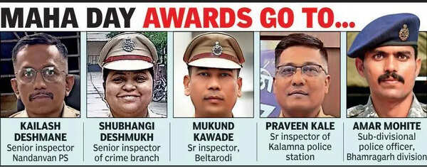 Gadchiroli police shine with 145 DG Insignia and 500 C-60 medals