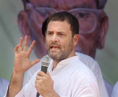 Congress president Rahul Gandhi: RSS is steering sinking ship of the economy onto the rocks