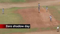 Zero shadow day: When shadows disappeared on a cricket field 