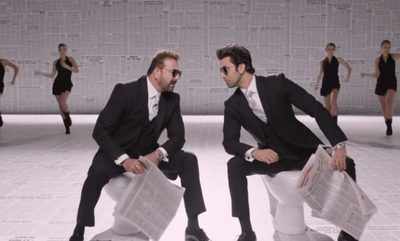 Sanju: Sanjay Dutt and Ranbir Kapoor slam media with their quirky number Baba Bolta Hai Bas Ho Gaya