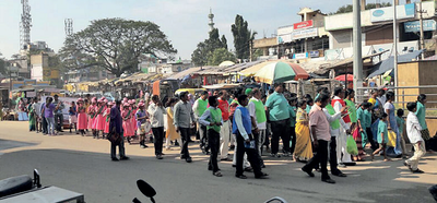 Karnataka: People from Hospet walk for inclusion