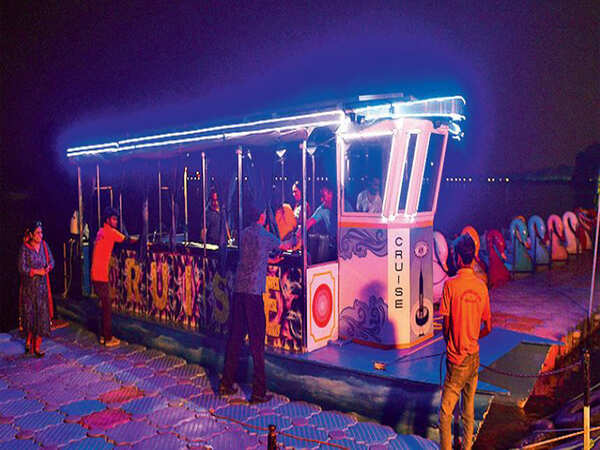 Night-boating on solar-powered cruise at Sukhna, a step to towards greener city