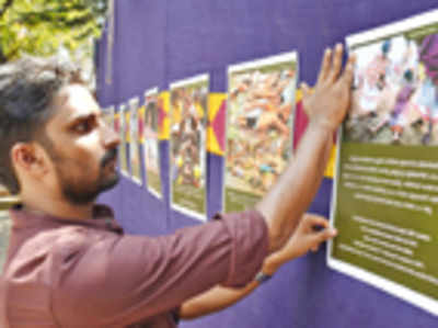 Anti-superstition posters on display