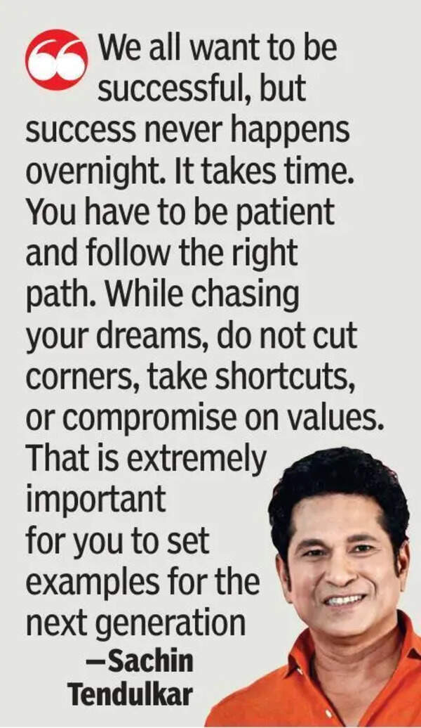 Do not let external energies dominate who you want to be in life, Sachin tells AU students