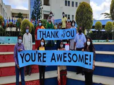 National Doctors Day 2020: Bengaluru school thank frontline workers