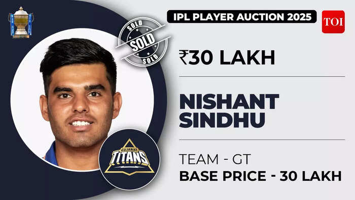 IPL Auction Live: Next up are the uncapped all-rounders | Nishant Sindhu is up first! 