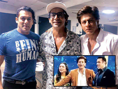 Shah Rukh Khan, Salman Khan and Rani Mukerji reunite on Dus Ka Dum