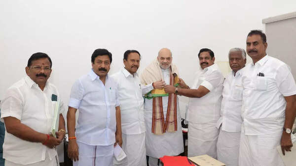 EPS meets Amit Shah amid buzz of reviving ties before 2026 polls