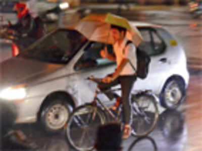 Rain brings traffic to its knees