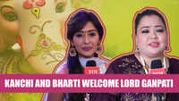 Ganesh Chaturthi celebrations at Bharti Singh and Kanchi Singh's home 