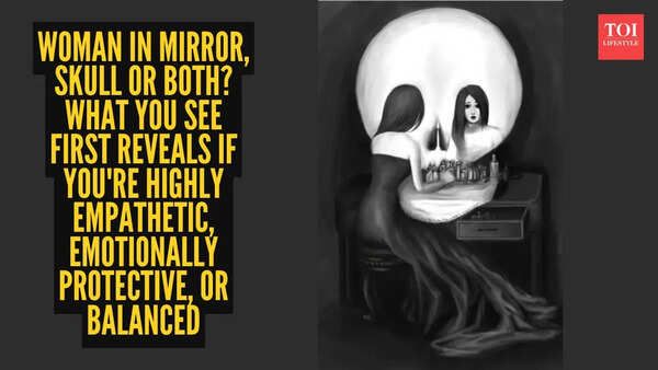 Personality test: Woman in mirror, skull or both? What you see first reveals if you're highly empathetic, emotionally protective, or balanced