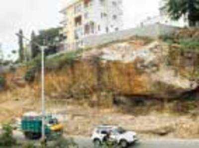 Landslides pose threat to motorists near NLSIU