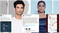 Spooky! Netizens get notification after SSR's death 