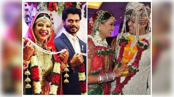 Monalisa to Sambhavna Seth: Take a look at wedding pictures of popular Bhojpuri celebs