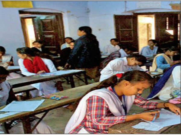 Examination halls: Dingy rooms with broken desks, cobwebs