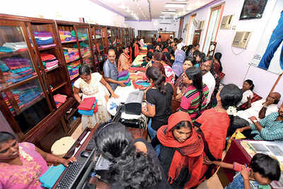 Mysuru: No silk saree sale has many women upset on Varmahalakshmi festival