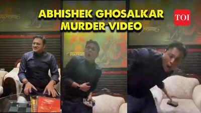 Shocking video of Abhishek Ghosalkar's murder by Mauris Noronha in ...