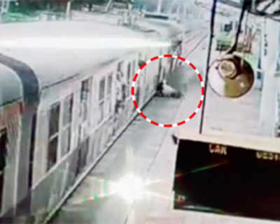 Man falls off train after falling asleep on footboard