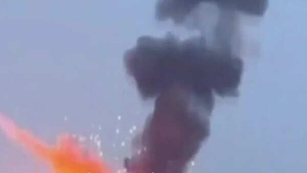 Watch: Explosion at Bahrain's key oil refinery site after Iran missile strike